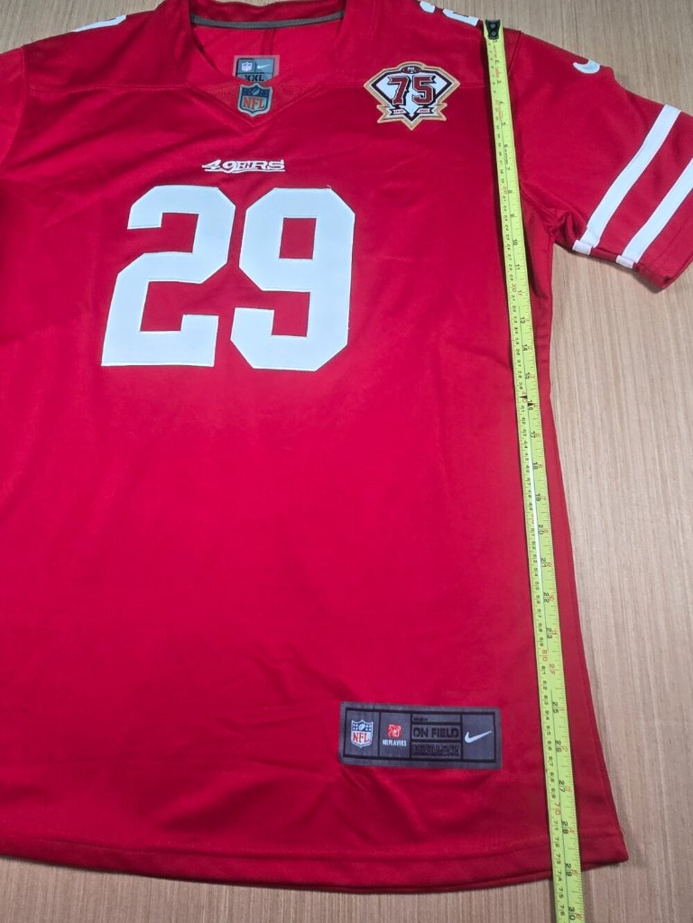 Nike On Field San Francisco 49ers Talanoa Hufanga #29 Jersey Men’s XXL Red NFL - Picture 6 of 10